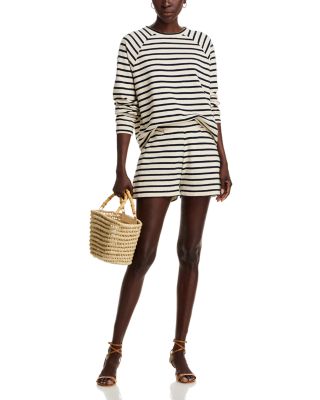Loopback Venus Mid Rise Stripe Shorts