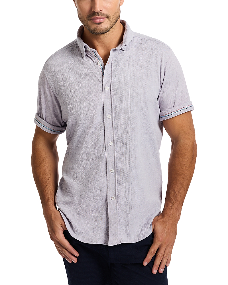 Robert Graham Hammond Textured Tailored Fit Button Down Shirt