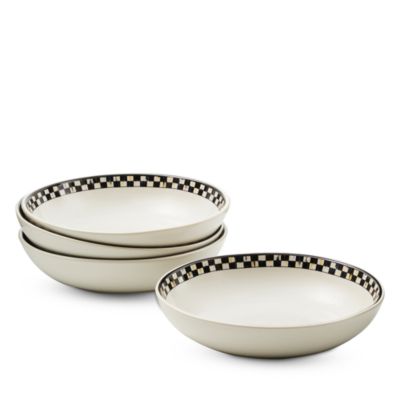 Courtly Check Everyday Pasta Bowls, Set of 4