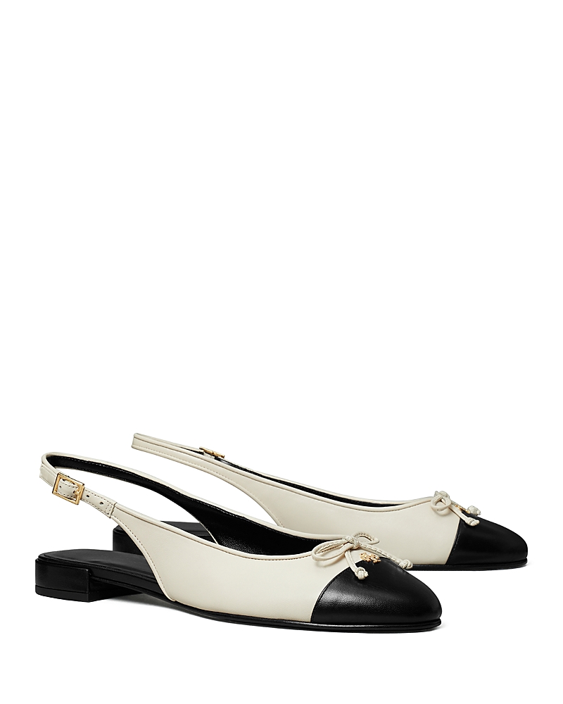 Tory Burch Women's Cap Toe Slingback Ballet Flats In Multi