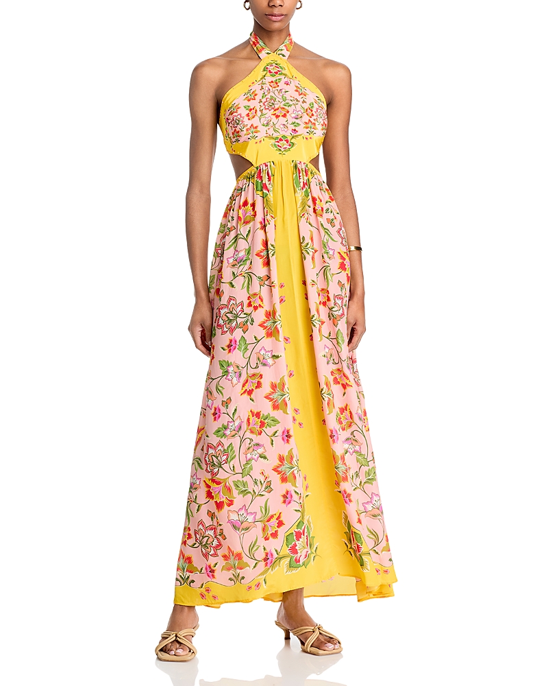 Farm Rio Beauty Scarf Maxi Halter Dress - Exclusive