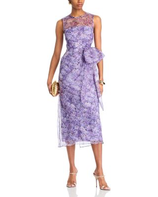 Silk Painted Hydrangea Miley Dress