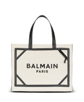 Balmain - Women's Raffia B-Army Tote Bag