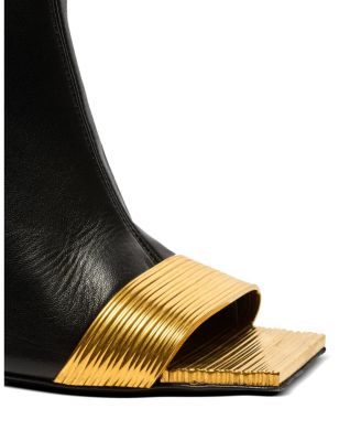 Women's Lipstick Lambskin Thigh-High Boots