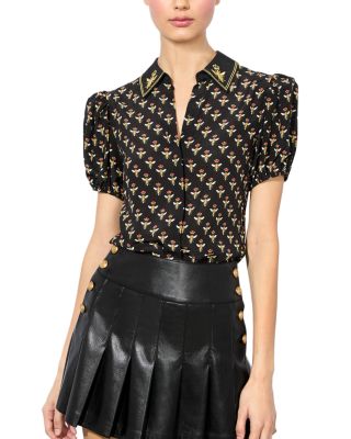 Lanna Faux Leather Mini Skirt