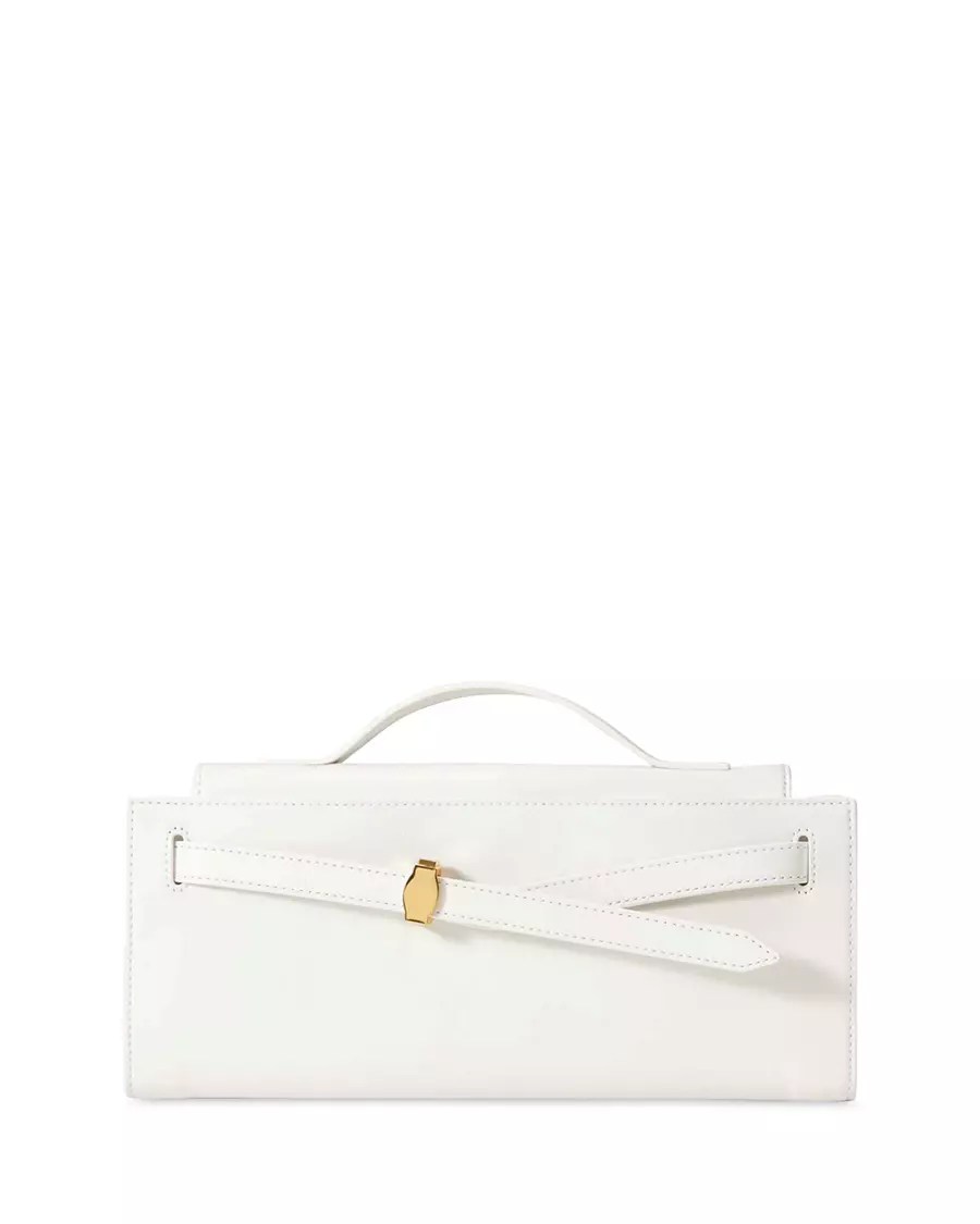 Veronica Beard Dash Leather Clutch Bag
