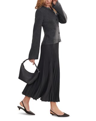 Cooper Wool Blend Crewneck Cardigan Sweater