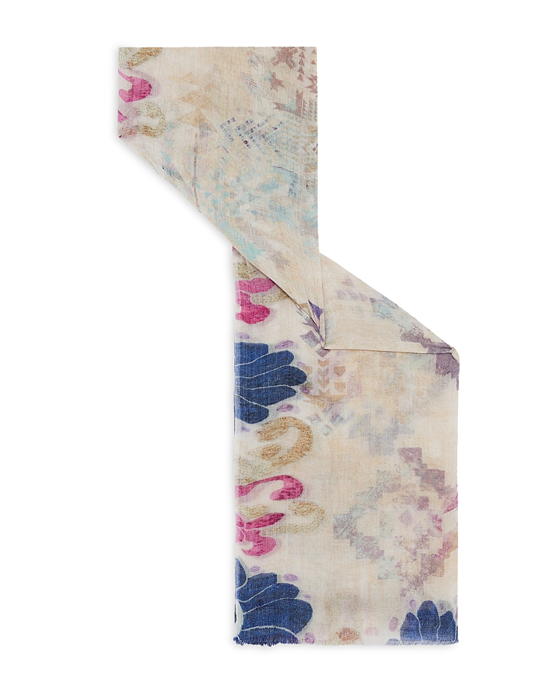 Shop Gerard Darel Ombeline Printed Scarf In Multicolor