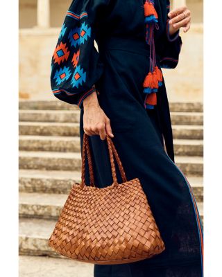 Santa Big Crocheted Leather Bag