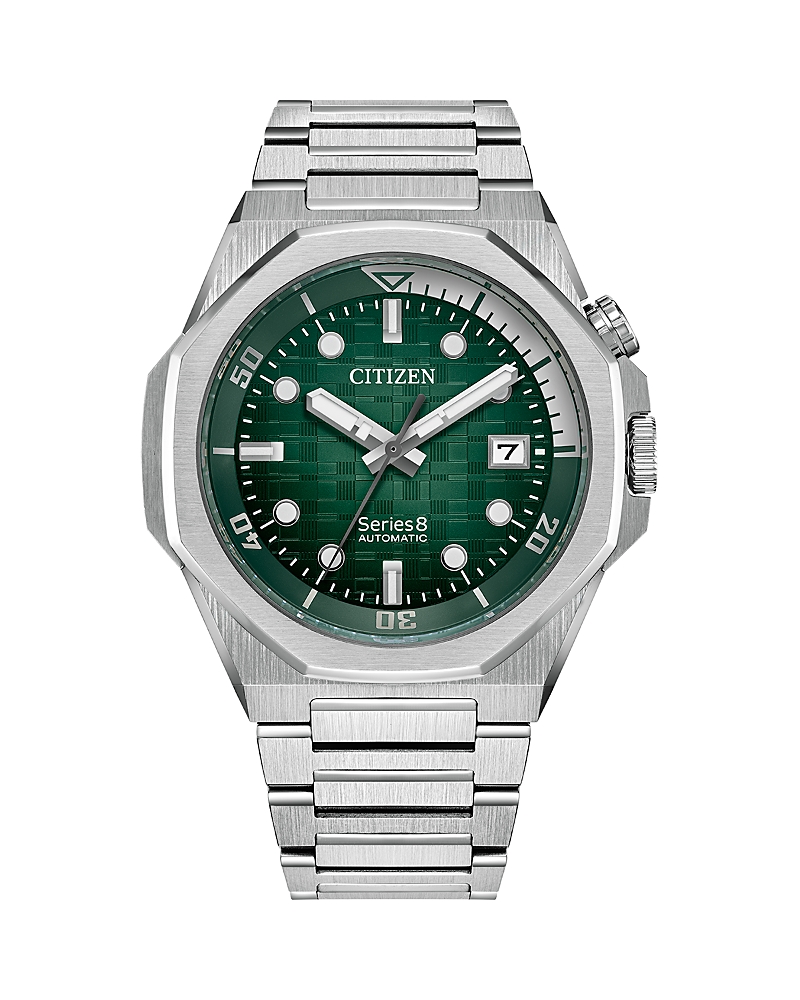 Citizen Series 8 Watch, 43mm In Green/silver