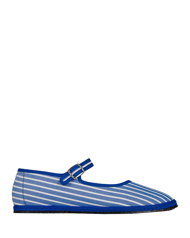 VIBI VENEZIA VIBI VENEZIA WOMEN'S CLASSIC COTTON MARY JANE FLATS