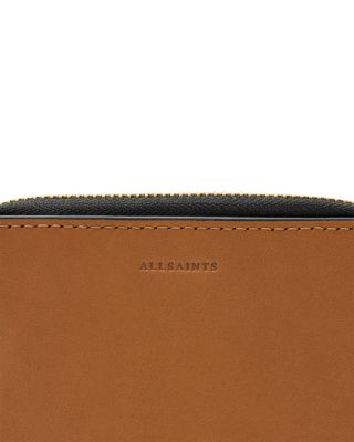 Lena Hex Leather Zip Wallet