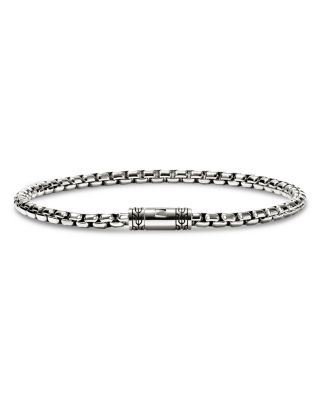 Box Chain Bracelet in Sterling Silver