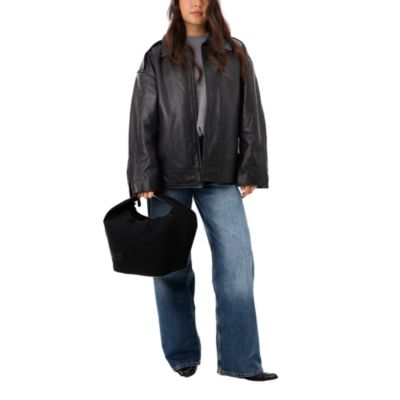 The Crescent Catchall Bag in Black