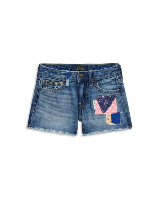 Ralph Lauren - Girls' Distressed Cotton Denim Short - Little Kid