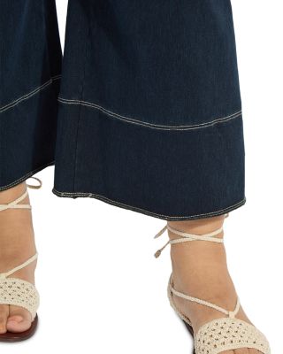 Dion Sailor Palazzo Jeans in Indigo