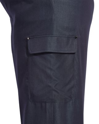 Monique Satin Tailored Curvy Cargo Pants