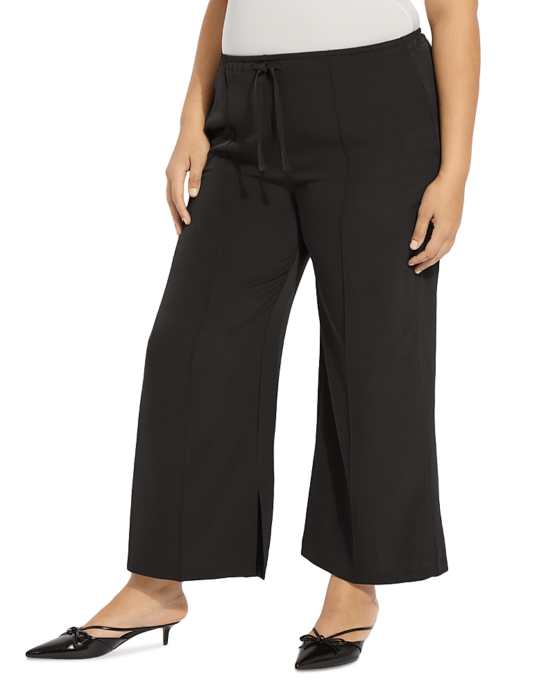 Lyssé Plus Genevieve Drawstring Curvy Pants In Black