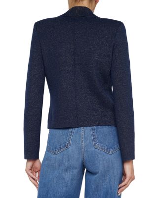 Chia Metallic Knit Biker Jacket