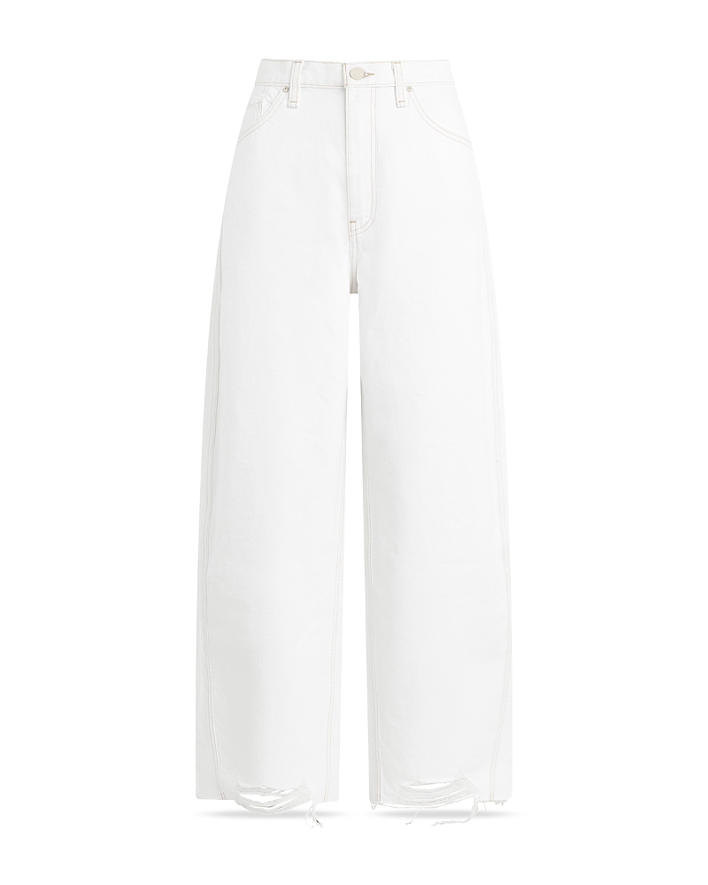 HUDSON BAILEY RELAXED BARREL JEANS IN WHITE