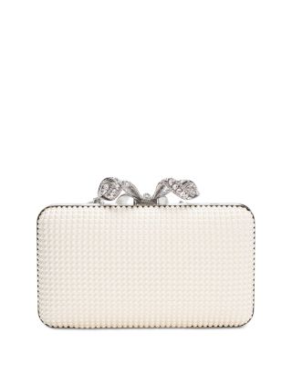 Faux Pearl Box Clutch