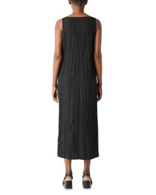 Crushed Silk Midi Dress