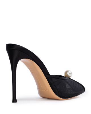 Women's Sadie Faux Pearl Embellished Mule Sandals