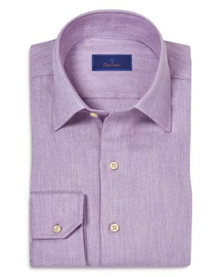 Regular Fit Herringbone Sport Shirt