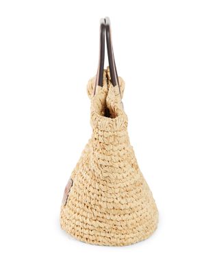Shirley Raffia Mini Bucket Bag