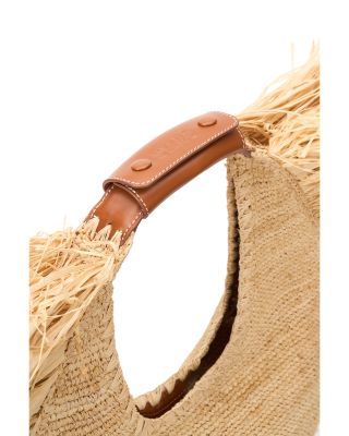 Large Raffia Moon Tote