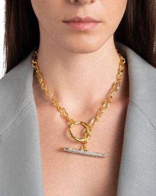 Solanelas Crystal Toggle Necklace