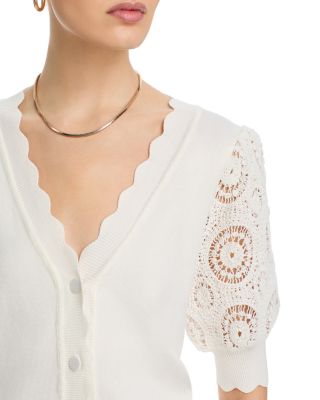 Crochet Sleeve Cardigan