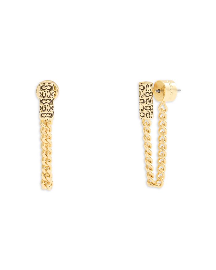 Signature Quilted Tube Front To Back Earrings