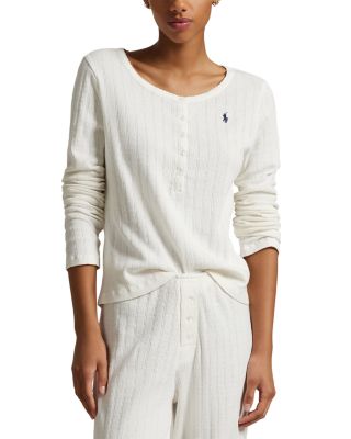 Henley Wide Leg Pajama Set
