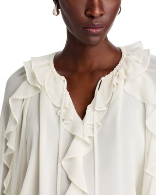 Bali Ruffled Tie Blouse
