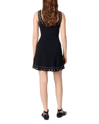 Short Eyelet Knit Dress