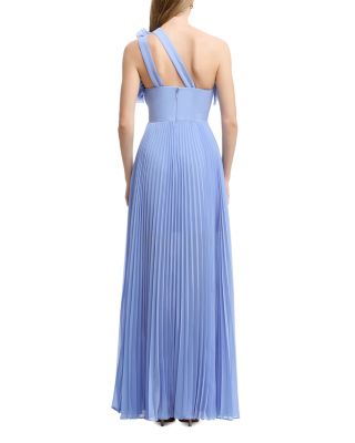 Vida Asymmetric Pleated Gown