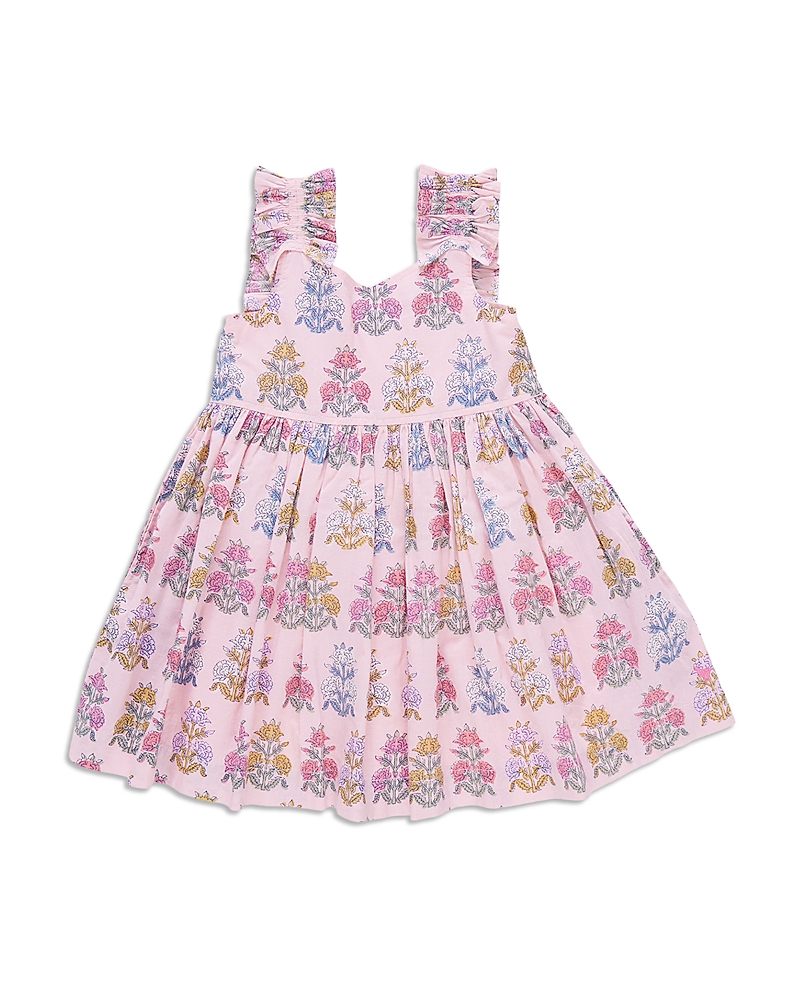 Pink Chicken Girls' Via Flowerette Dress - Little Kid, Big Kid In Pink Flowerette