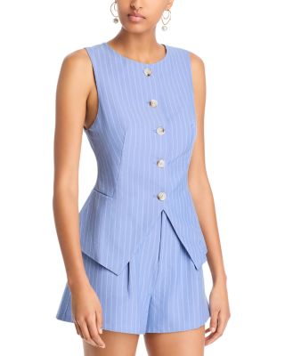 AQUA - Pinstriped Vest - Exclusive