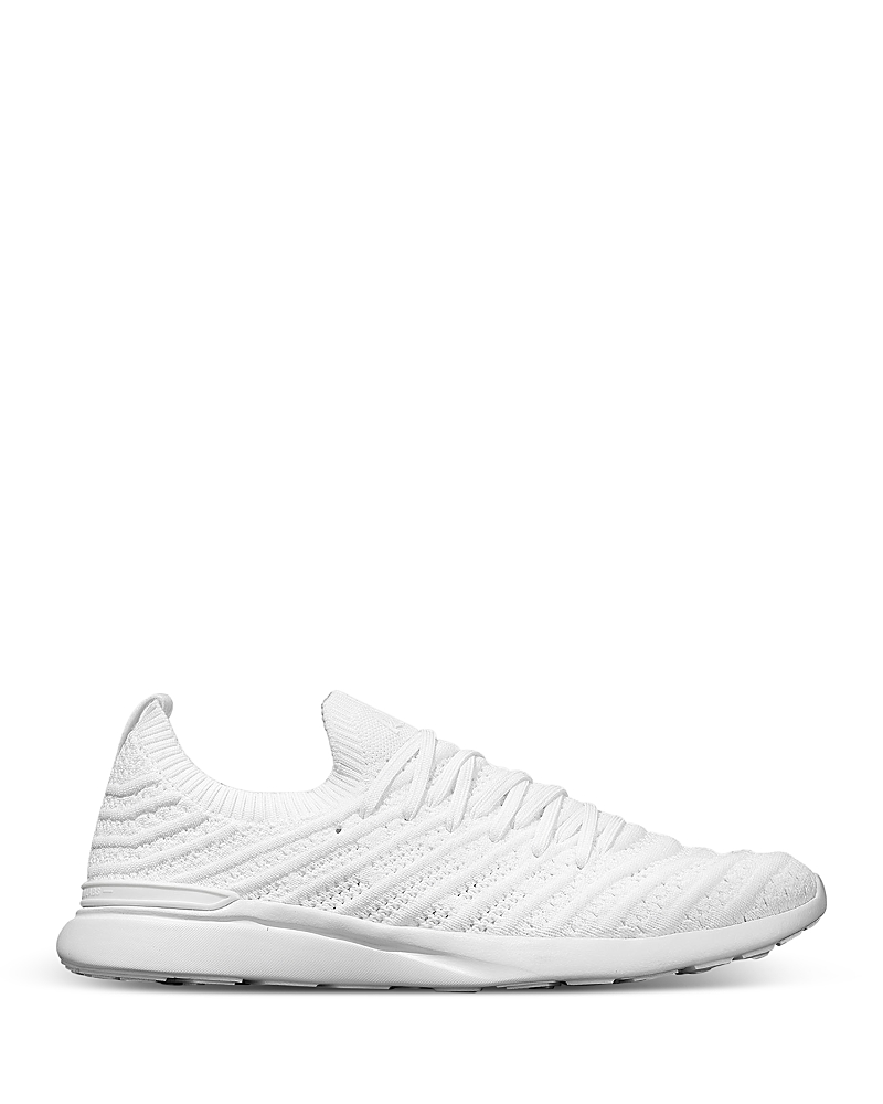 Apl Athletic Propulsion Labs Women's Techloom Wave Knit Low-top Running Sneakers In White