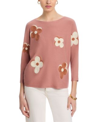 Sioni - Floral Dolman Sleeve Sweater