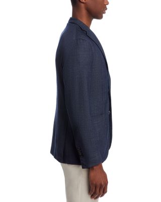 Garment Dyed M&amp;eacute;lange Hopsack Slim Fit K. Jacket