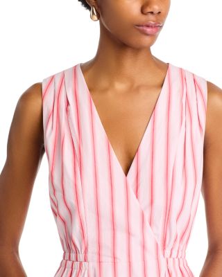 Tia Striped Fit &amp; Flare Mini Dress
