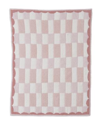 BAREFOOT DREAMS - CozyChic Scalloped Checked Stroller Blanket