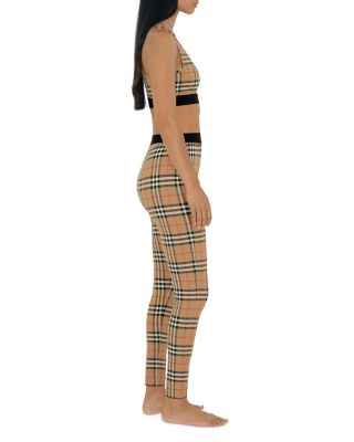 Logo Detail Vintage Check Bra Top