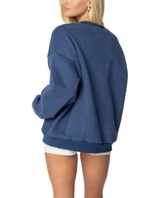 Manchester Embroidered Oversized Sweatshirt