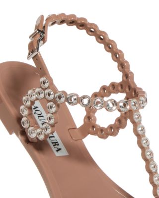 Aquazzura Women's Almost Bare Embellished Sandals