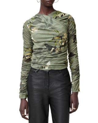 ALLSAINTS - Hanako Printed Mesh Top