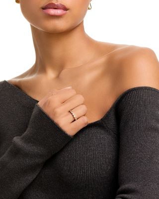 Bezeled Diamond Band in 14K Yellow Gold, 0.5 tcw 