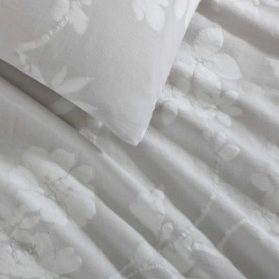 Spring Branches Cotton Jacquard 3 Piece Comforter Set, King